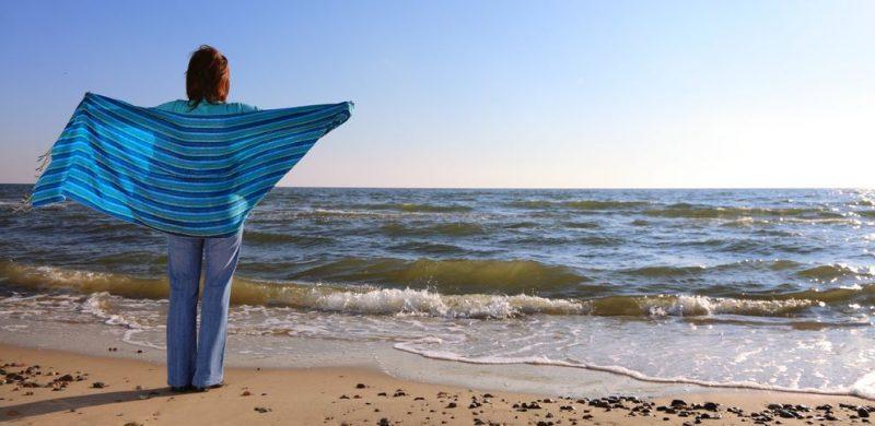 Woman on the beach