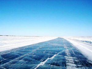 hielo carretera