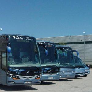 autocares en Barcelona de la flota Autocares Vistabus