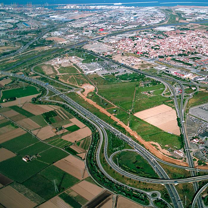 el prat de llobregat.Vista panoramica